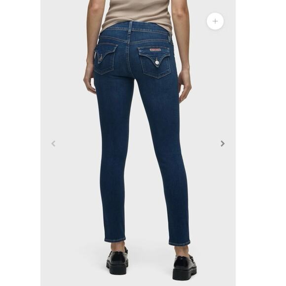 Hudson Women’s Collin Mid Rise Skinny Jeans Flap Pockets Size 31 - Picture 3 of 16